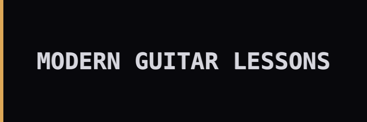 Modern Guitar Lessons